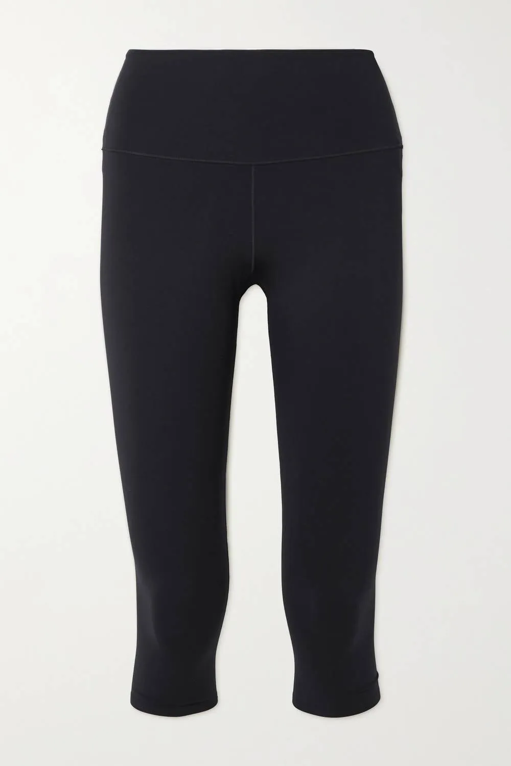 3/4 Cropped Stretch Leggings In Black