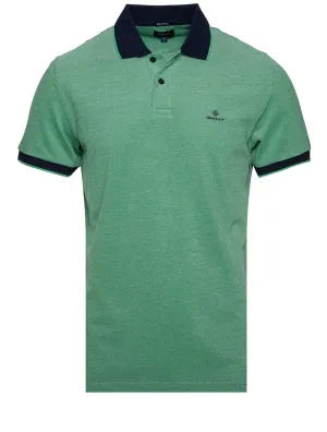 4-colour Oxford Pique Ss Rugger Grass Green