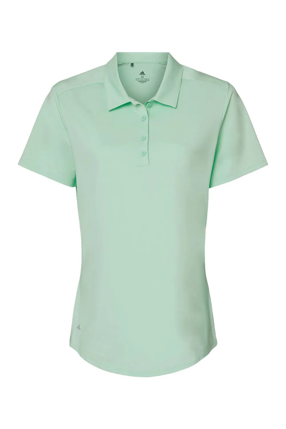 Adidas Womens Ultimate Moisture Wicking Short Sleeve Polo Shirt - Clear Mint