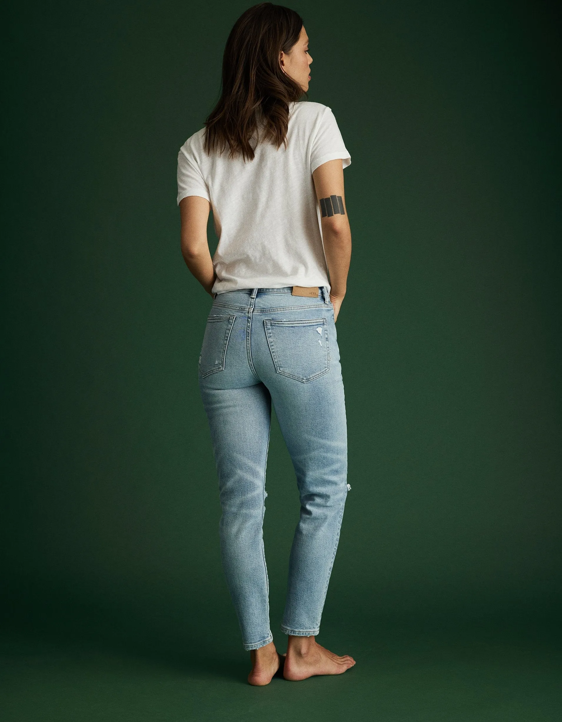 AE77 Premium Mom Jean