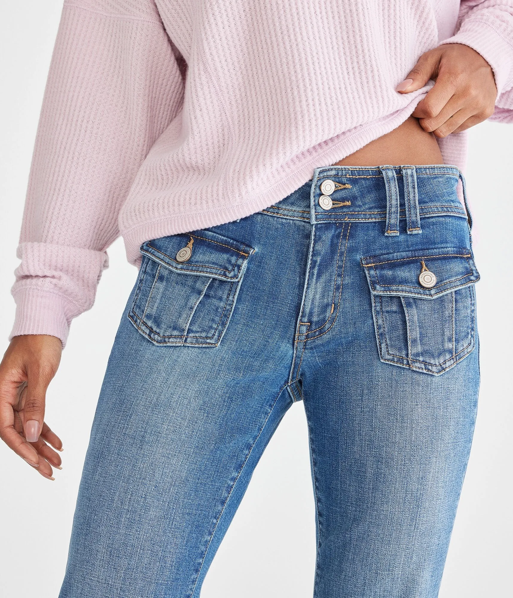 Aeropostale Flare Low-Rise Jean