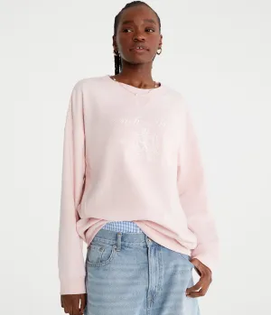 Aeropostale French Riviera Oversized Crew Sweatshirt