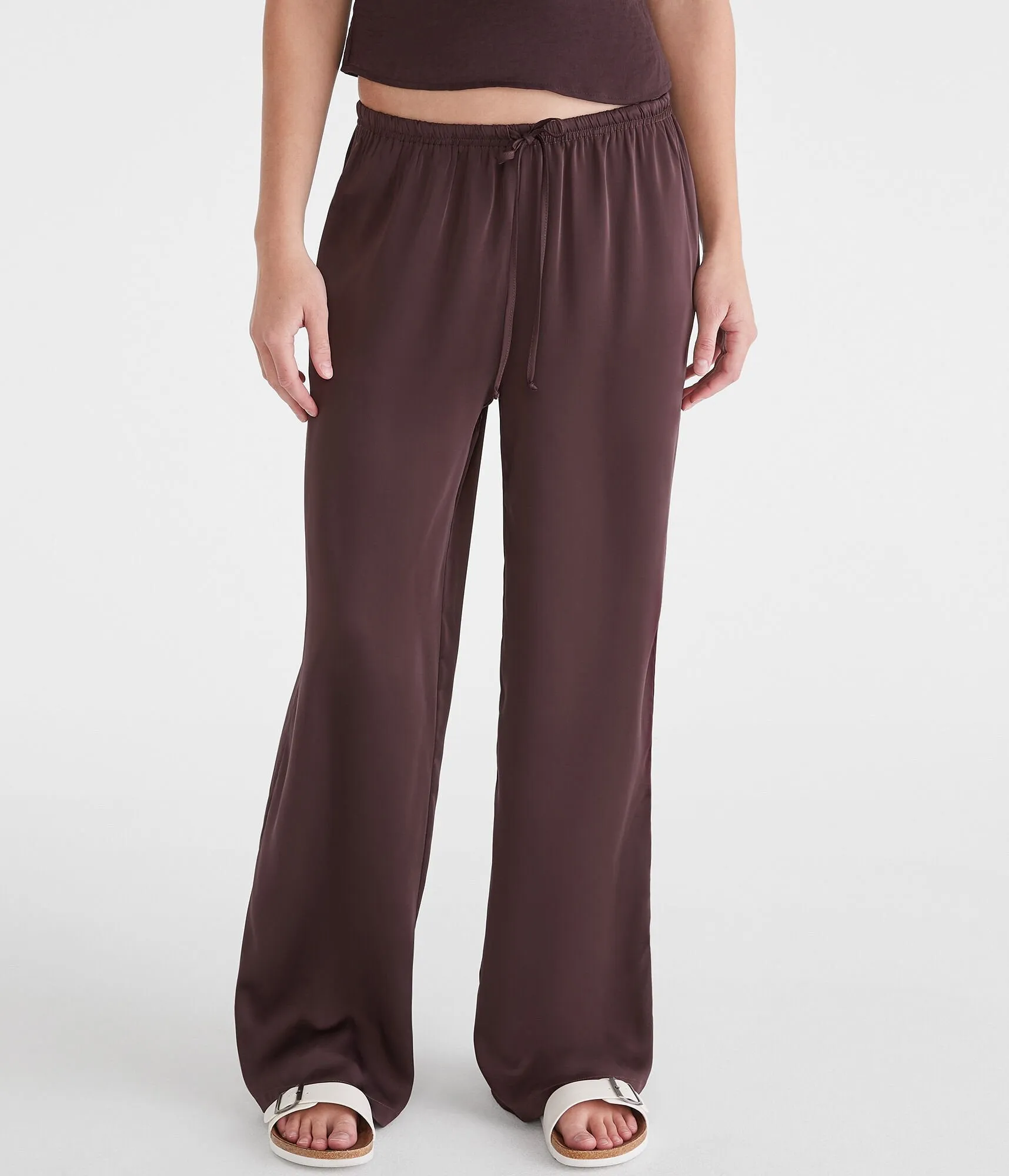 Aeropostale Satin Wide Leg Pants