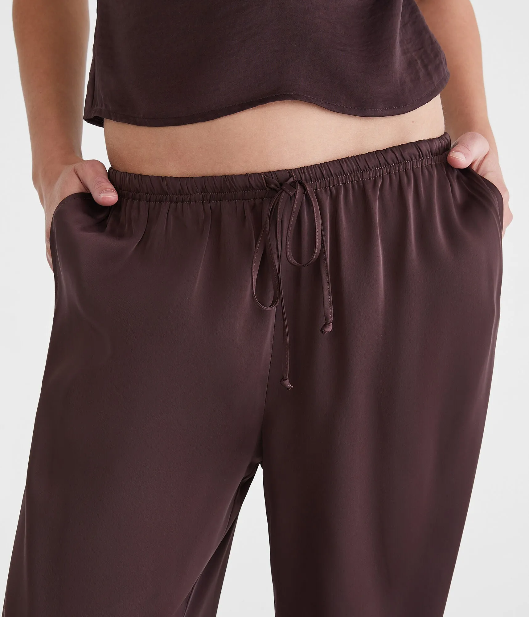 Aeropostale Satin Wide Leg Pants