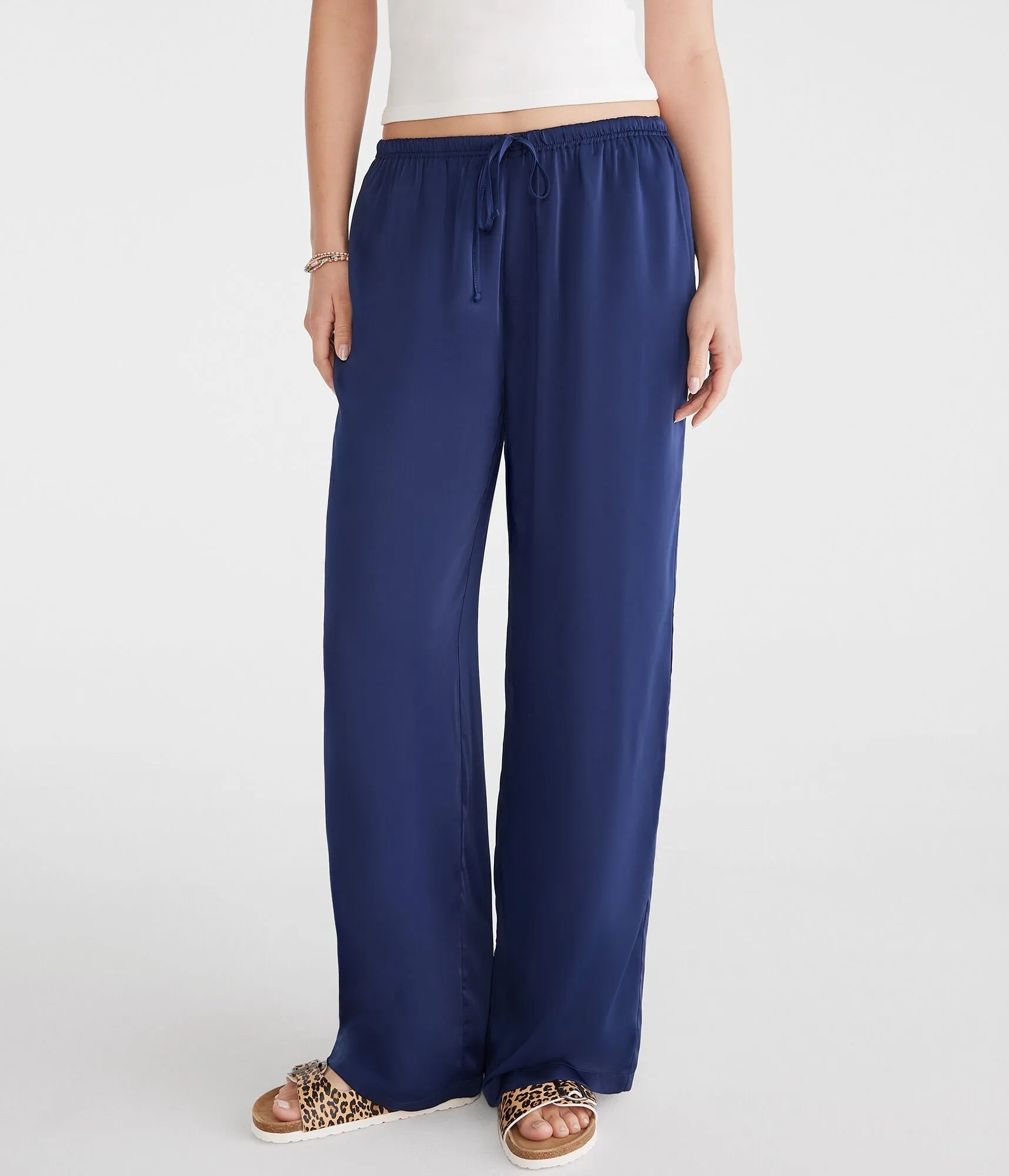 Aeropostale Satin Wide Leg Pants