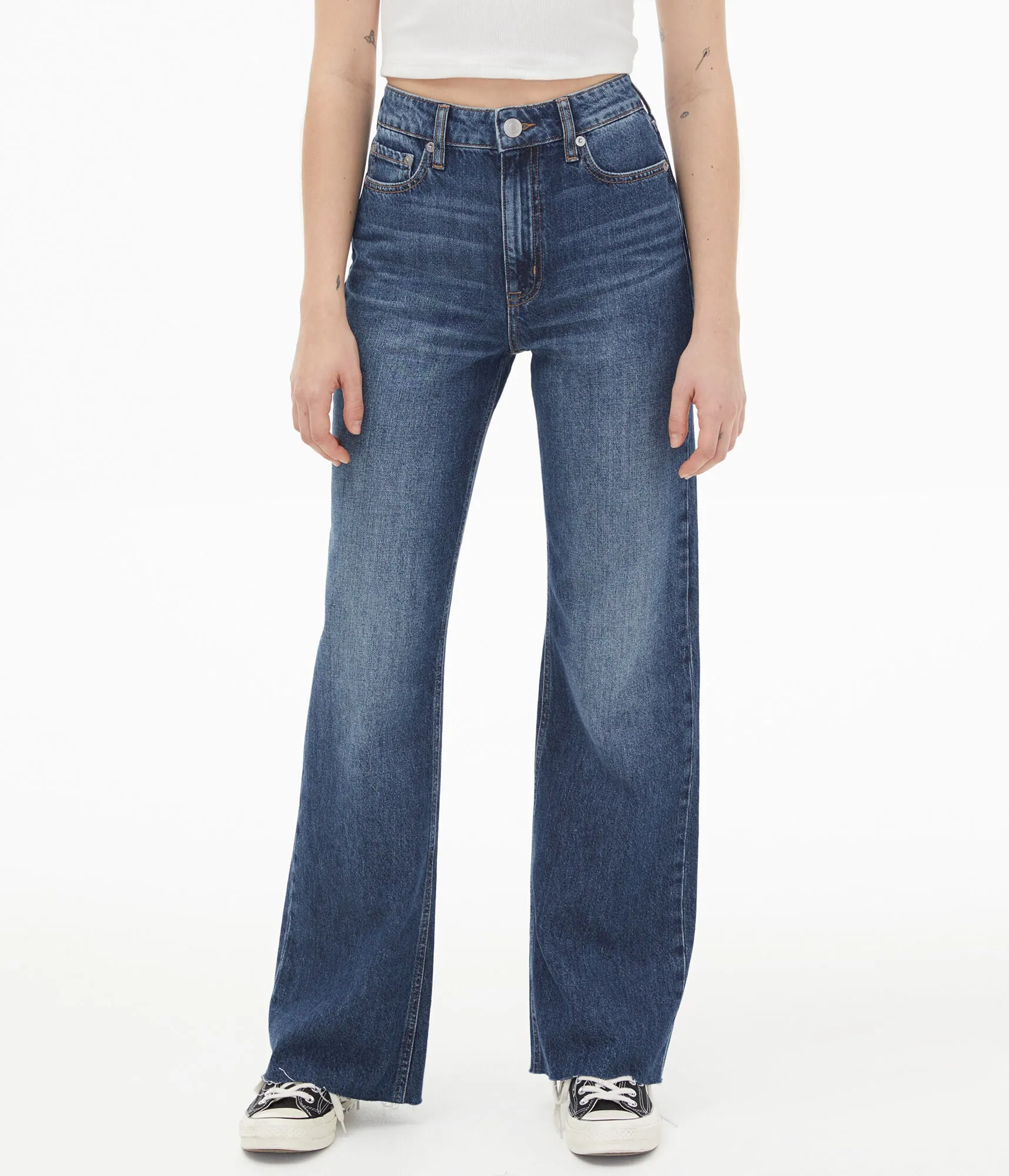 Aeropostale Women's '90S Super High-Rise Wide Leg Jean***
