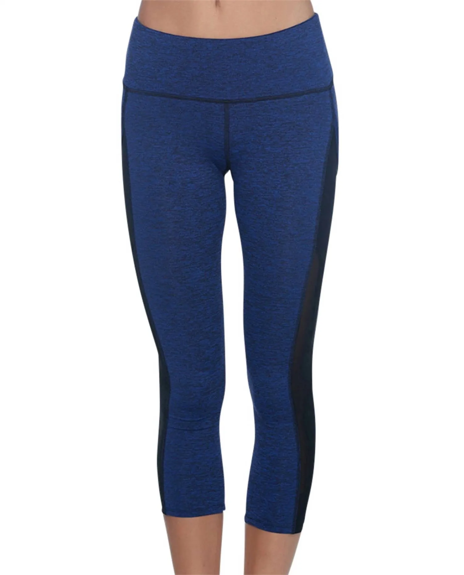 Apex Capri Leggings In Midnight And Black