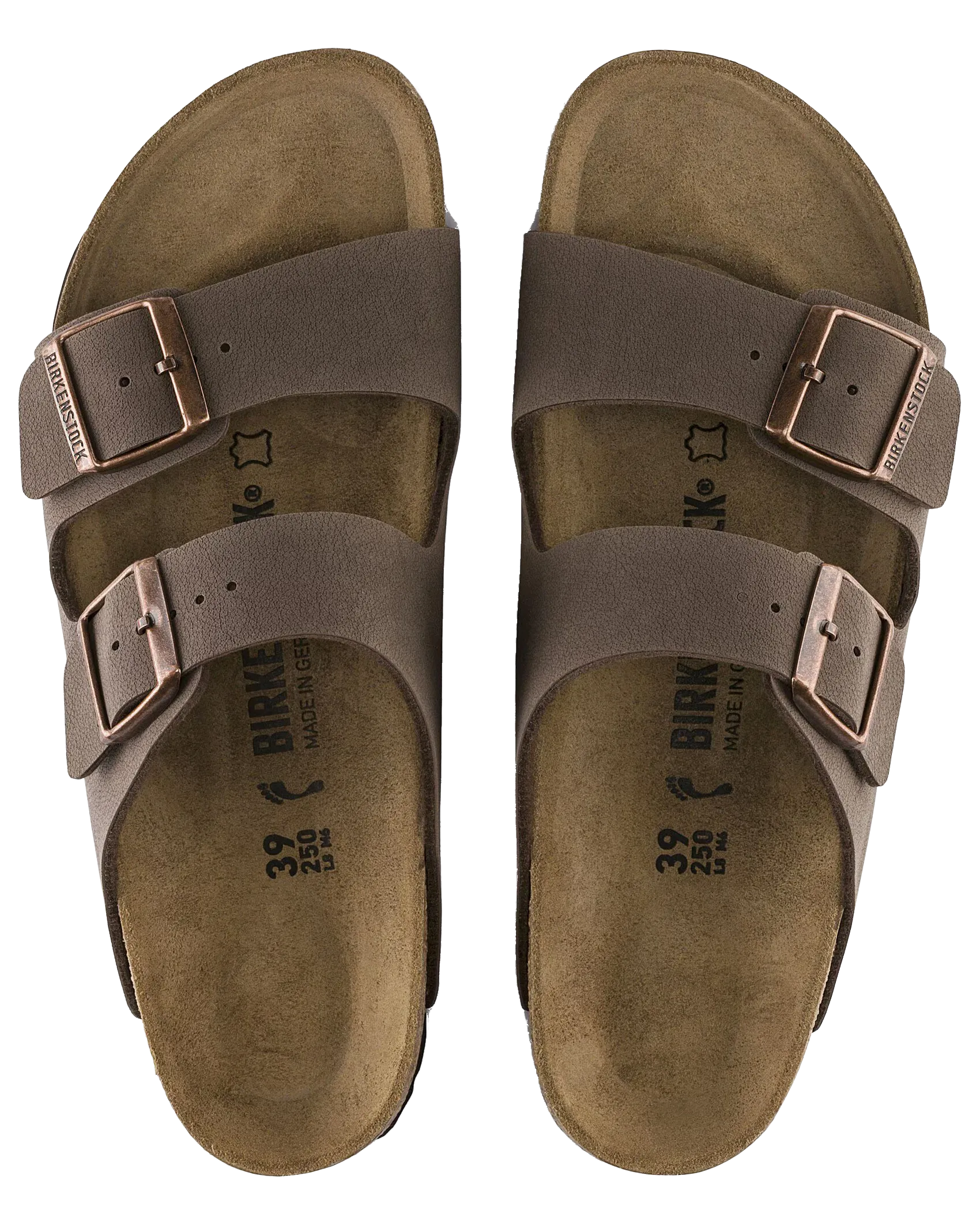 Arizona Birko Flor Sandals in Mocha