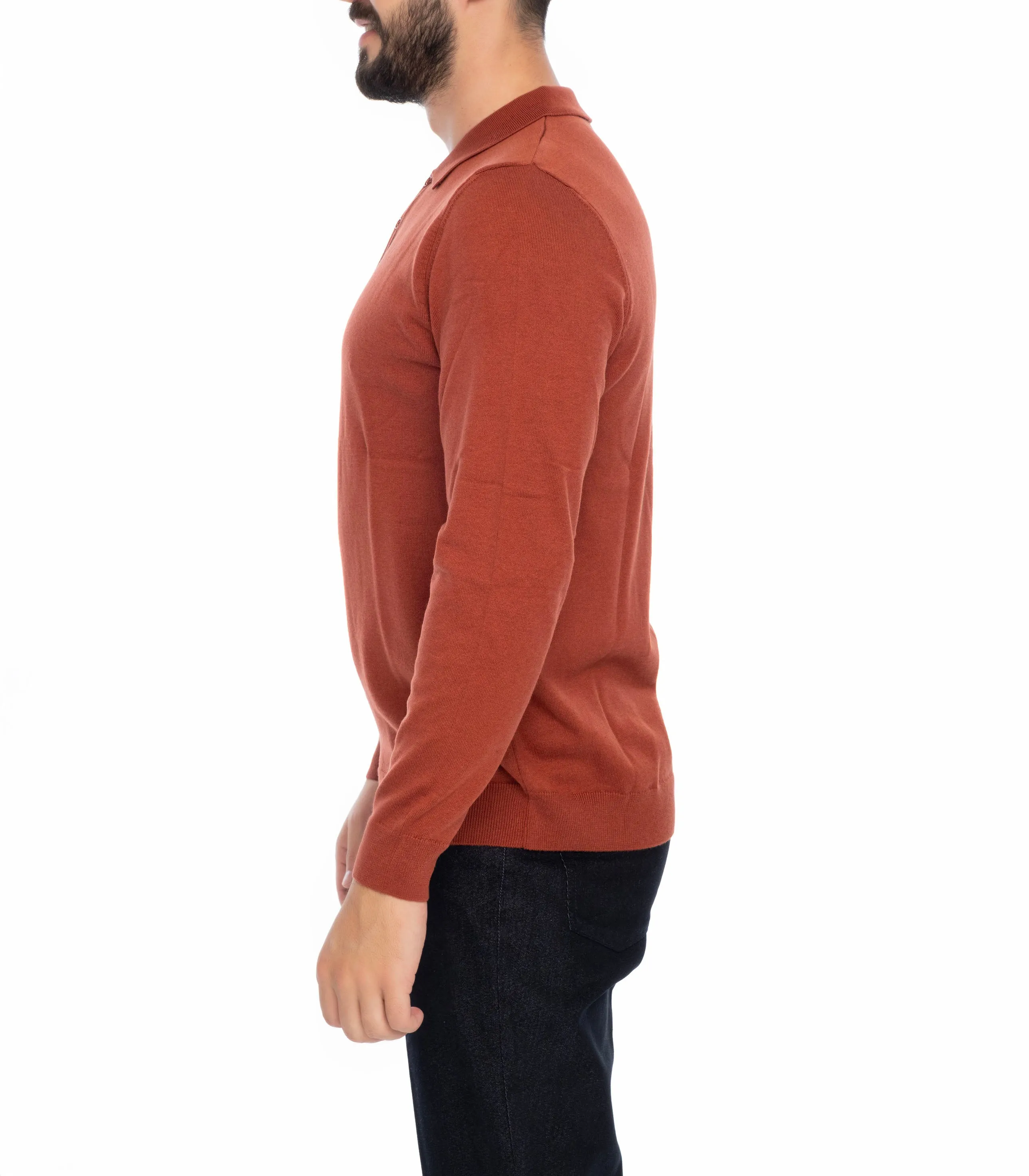AUBURN POLO SWEATER