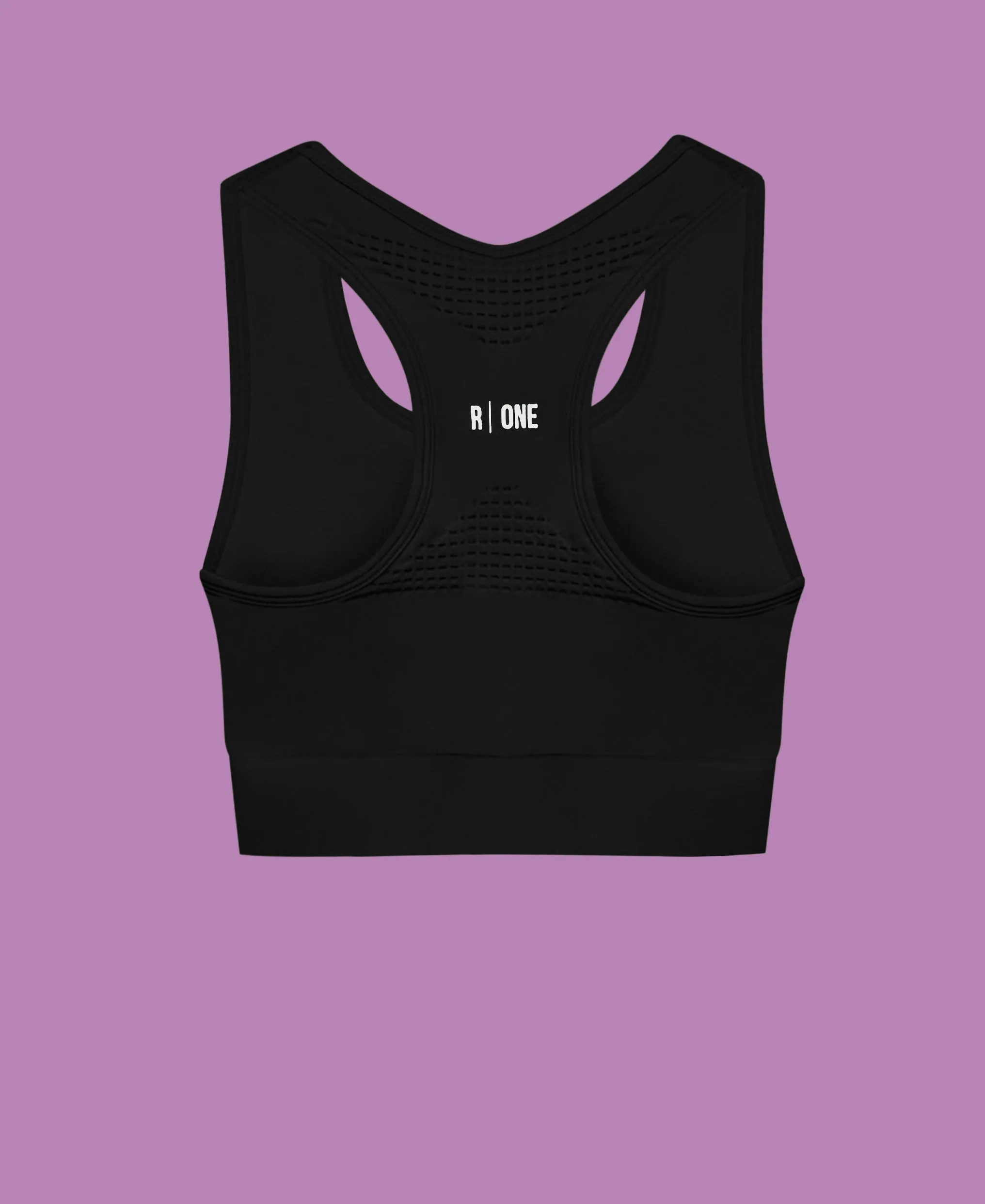 B-Confident Q-NOVA® Regenerated Material Nylon Sports Bra | Black