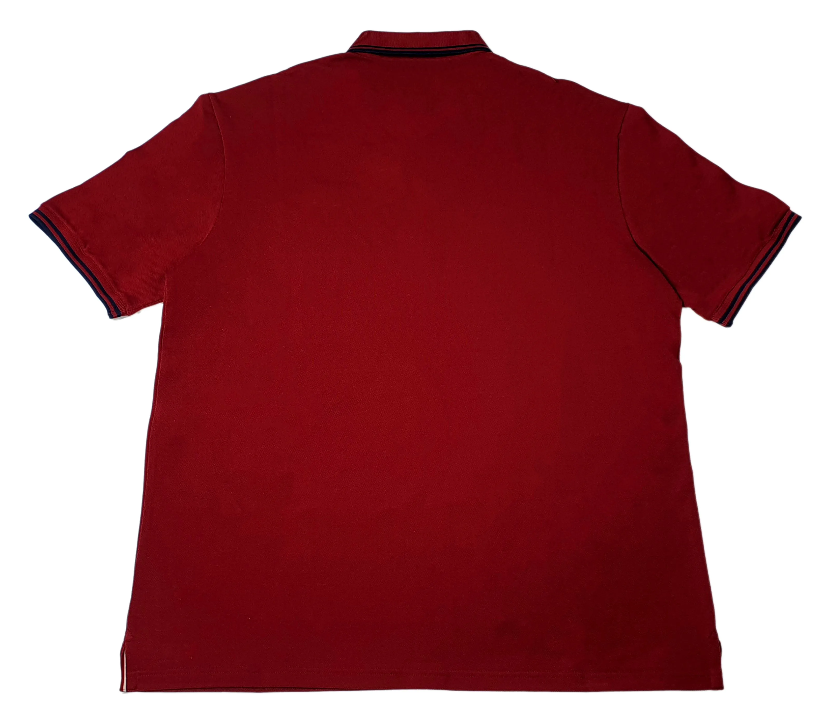 Bally 6240247 Men's Red Cotton Polo Shirt Size 3XL