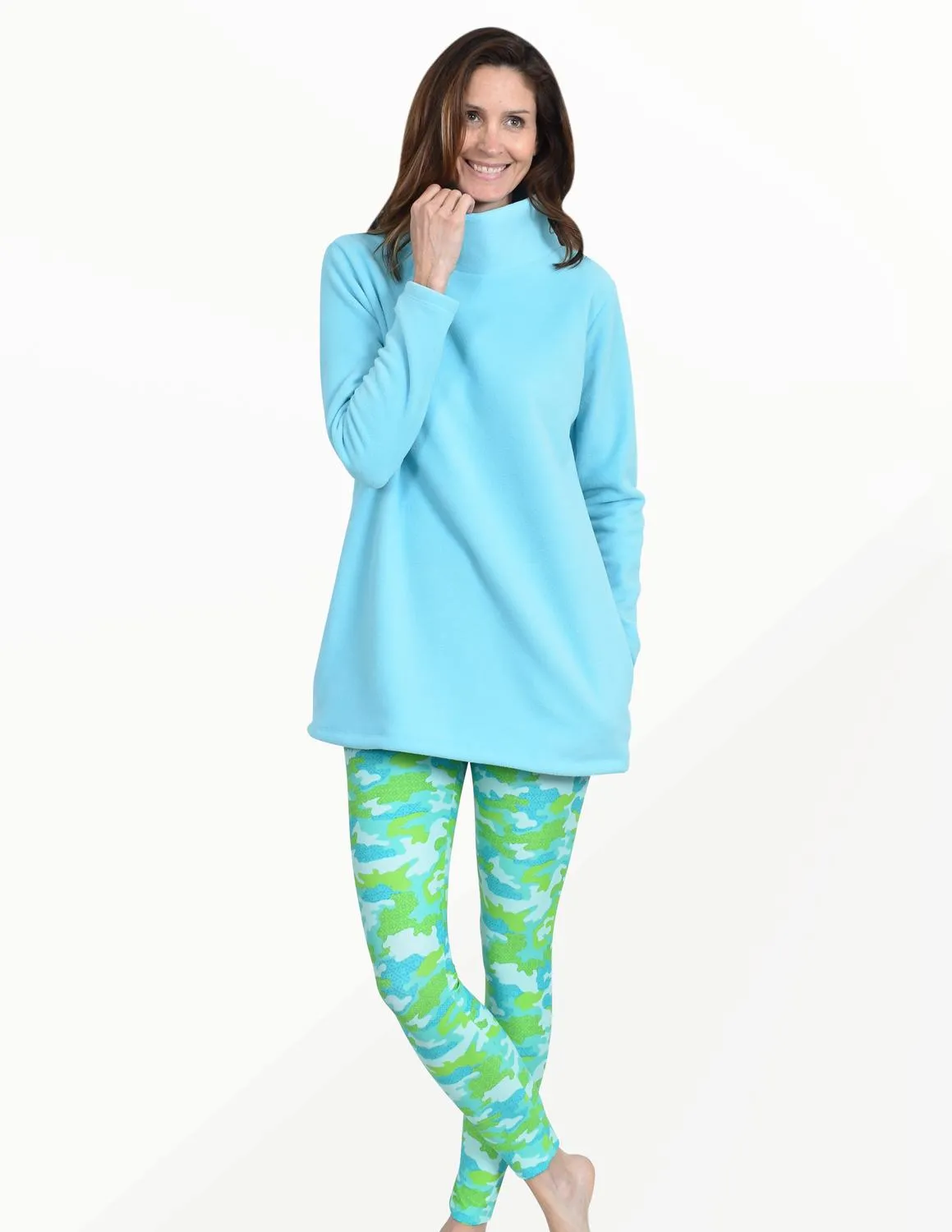 Bayside Tights Legging In Mint Camo