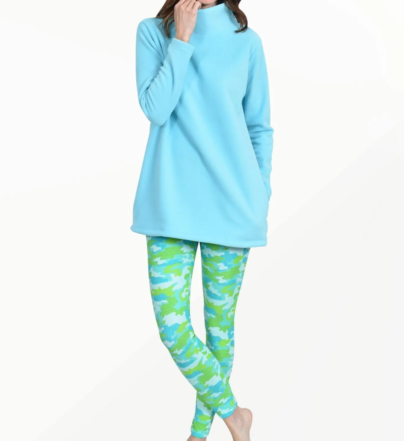Bayside Tights Legging In Mint Camo