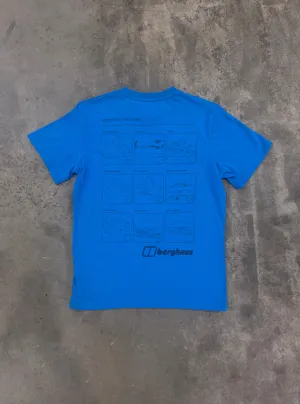 Berghaus Mountain Checklist T Shirt - Blue