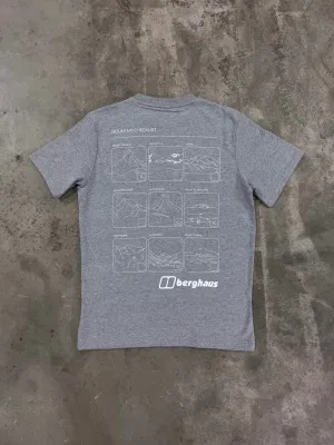 Berghaus Mountain Checklist T Shirt - Grey