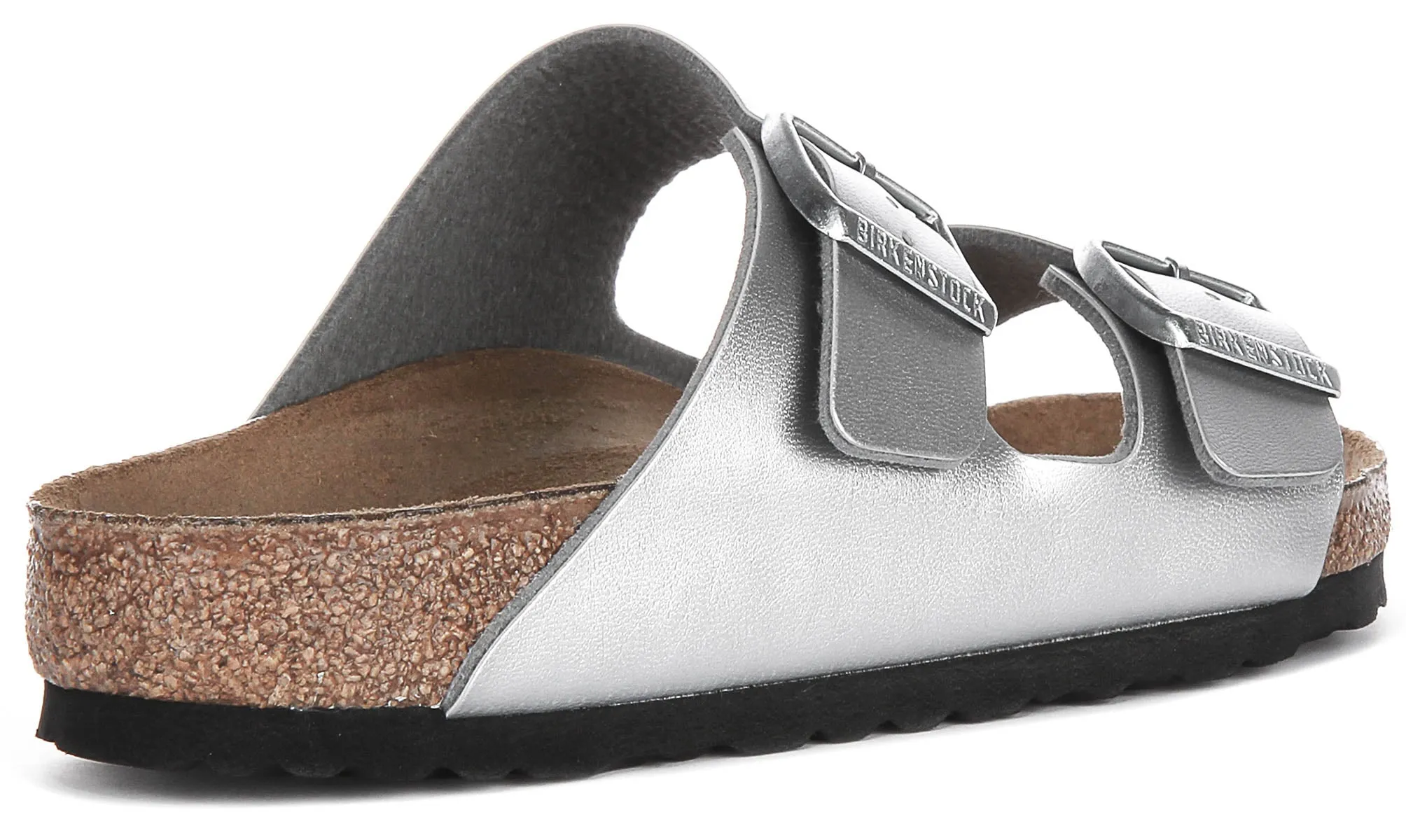 Birkenstock Arizona Bs In Silver | Regular Fit Shoes Birkenstock