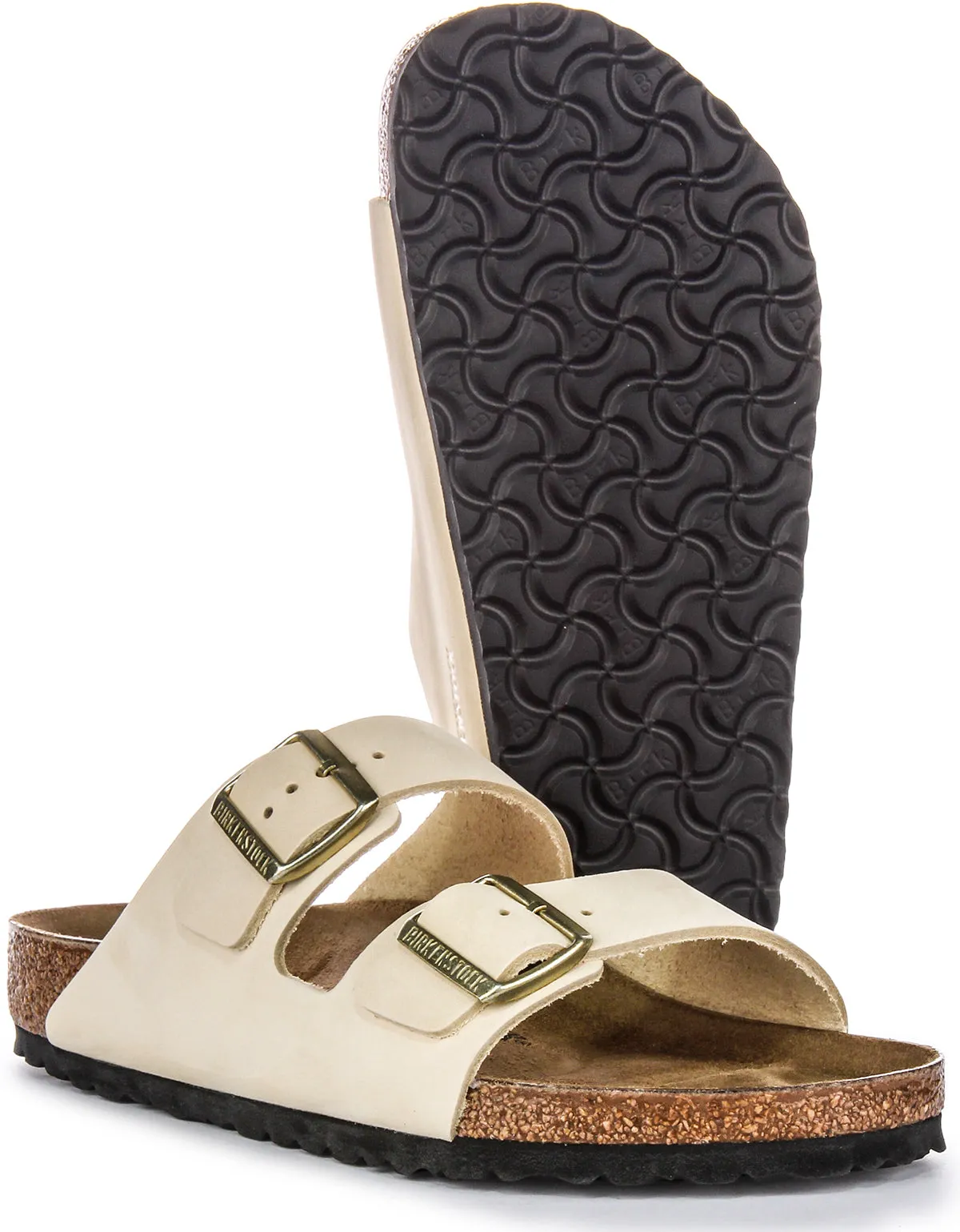 Birkenstock Arizona In Beige | Regular Fit Shoes Birkenstock