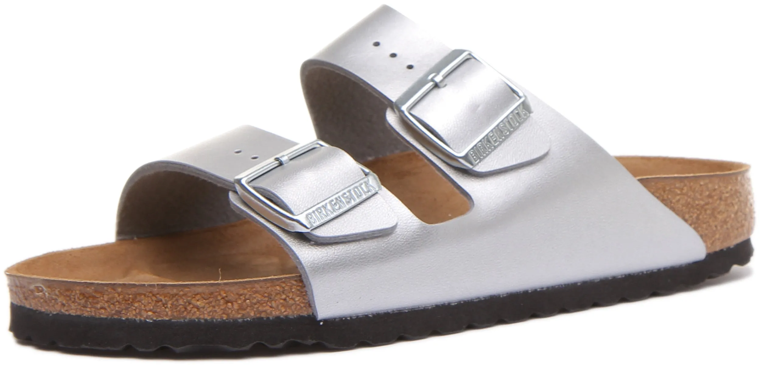 Birkenstock Arizona In Silver For Women | Narrow Fit Shoes Birkenstock