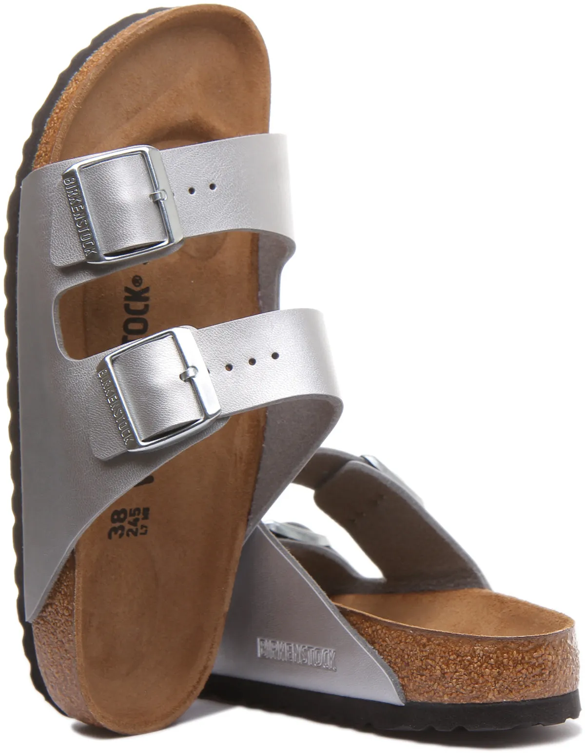 Birkenstock Arizona In Silver For Women | Narrow Fit Shoes Birkenstock