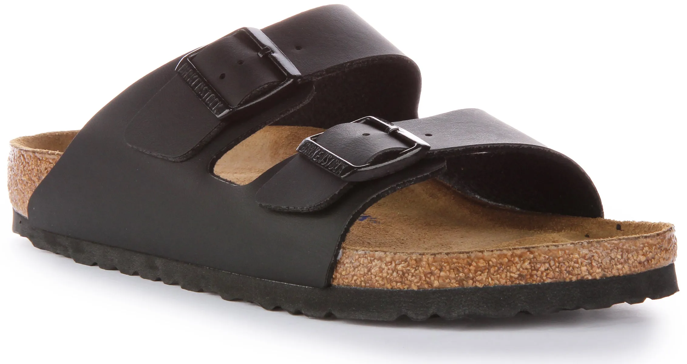 Birkenstock Arizona Soft Footbed In Black | Narrow Fit Shoes Birkenstock