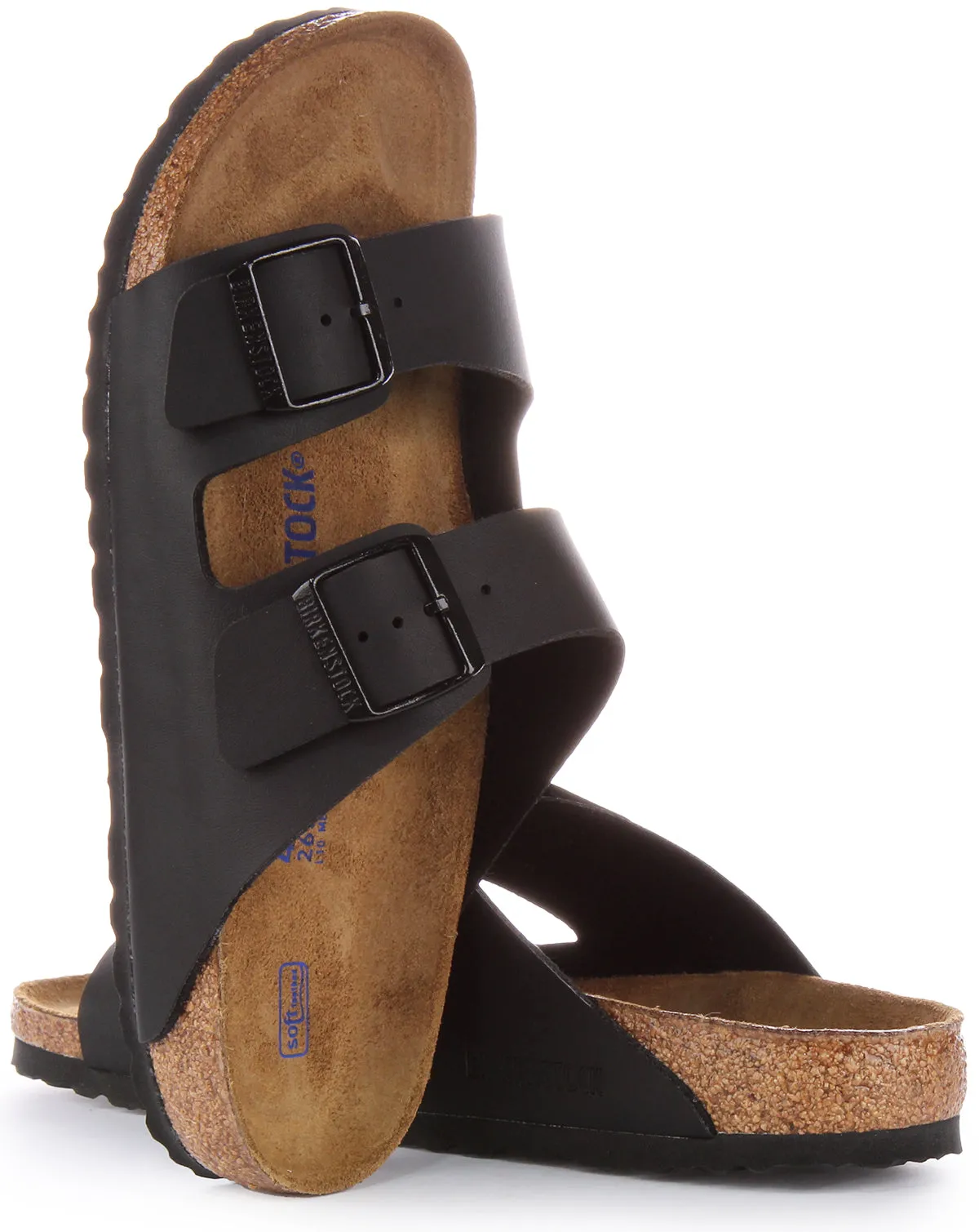 Birkenstock Arizona Soft Footbed In Black | Narrow Fit Shoes Birkenstock