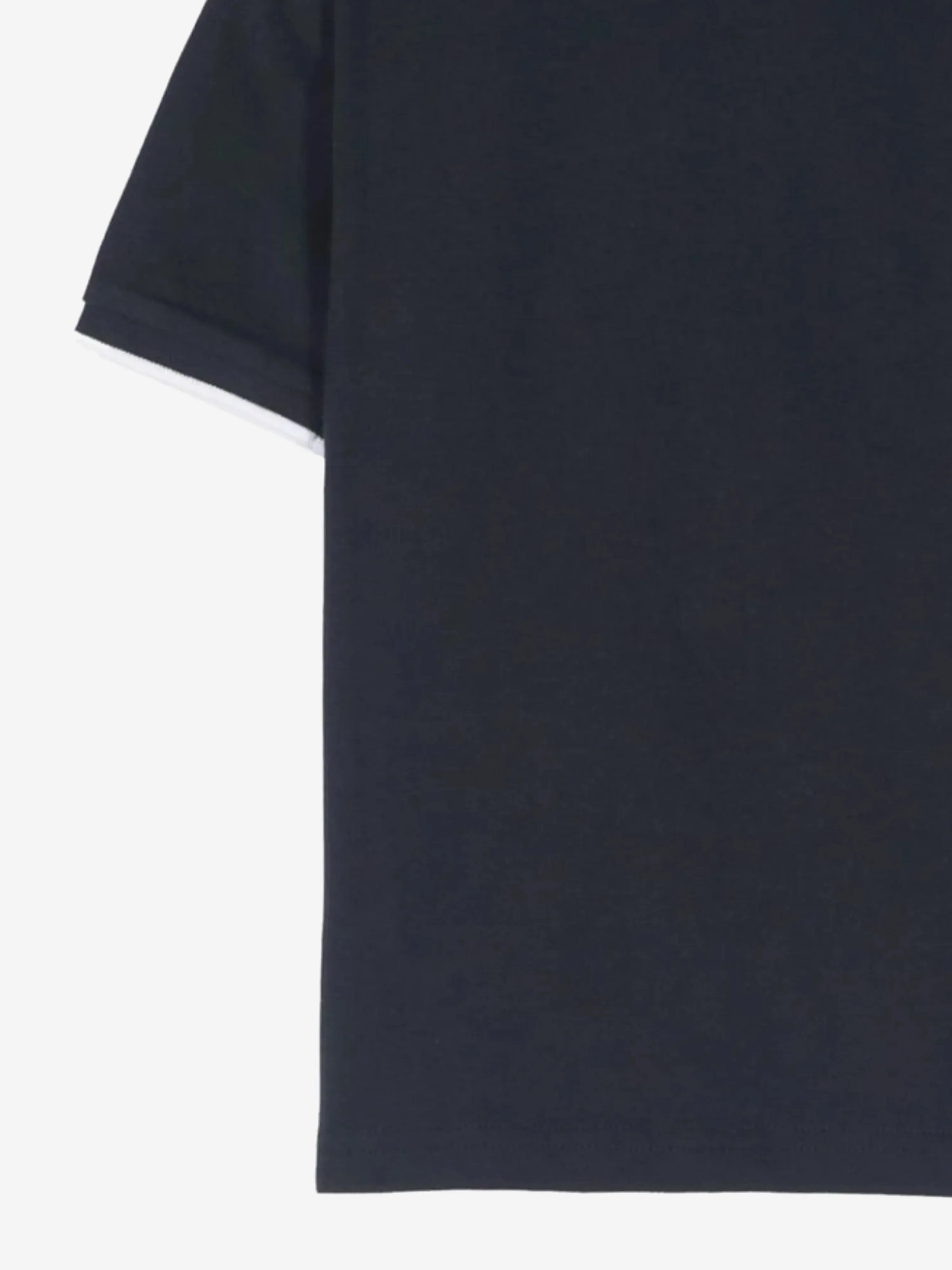 BOSS Boys Logo Print Polo Shirt in Navy