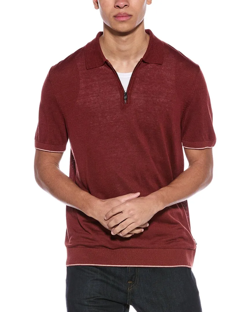 BOSS Hugo Boss Trieste Linen-Blend Polo Sweater