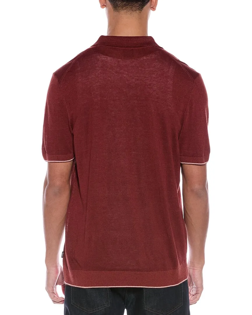 BOSS Hugo Boss Trieste Linen-Blend Polo Sweater