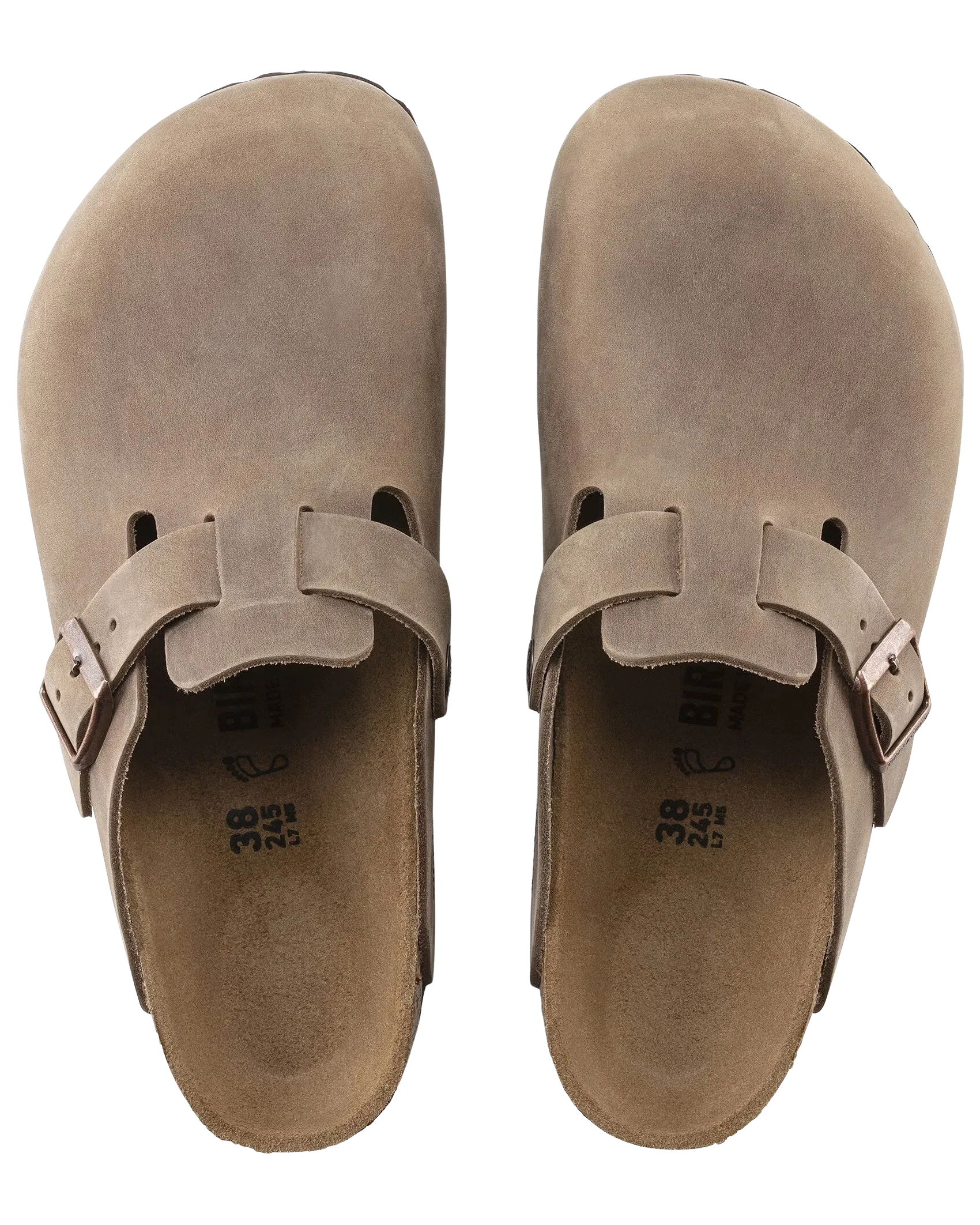 Boston Natural Leather Oiled Sandals in Tobacco Brown