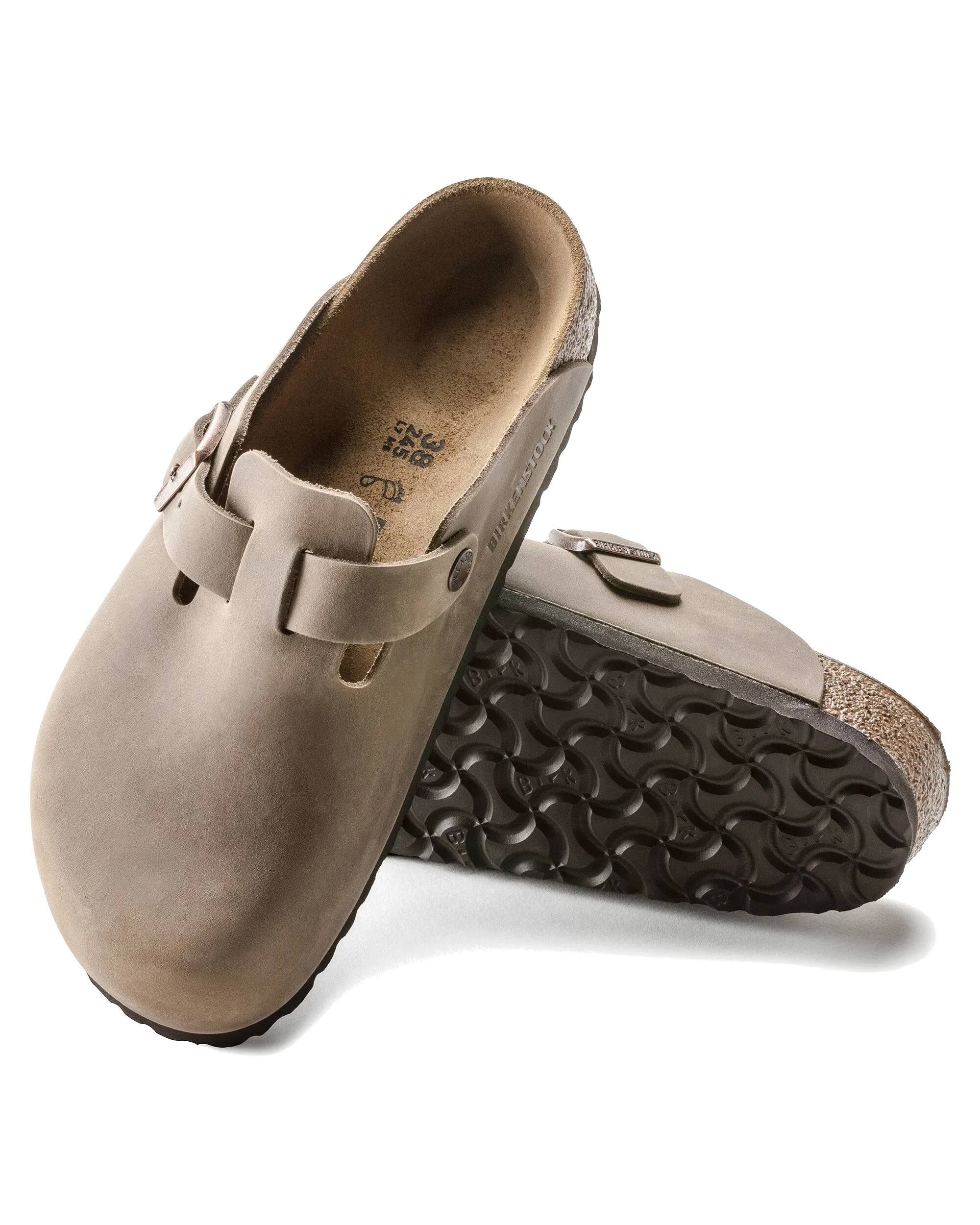 Boston Natural Leather Oiled Sandals in Tobacco Brown