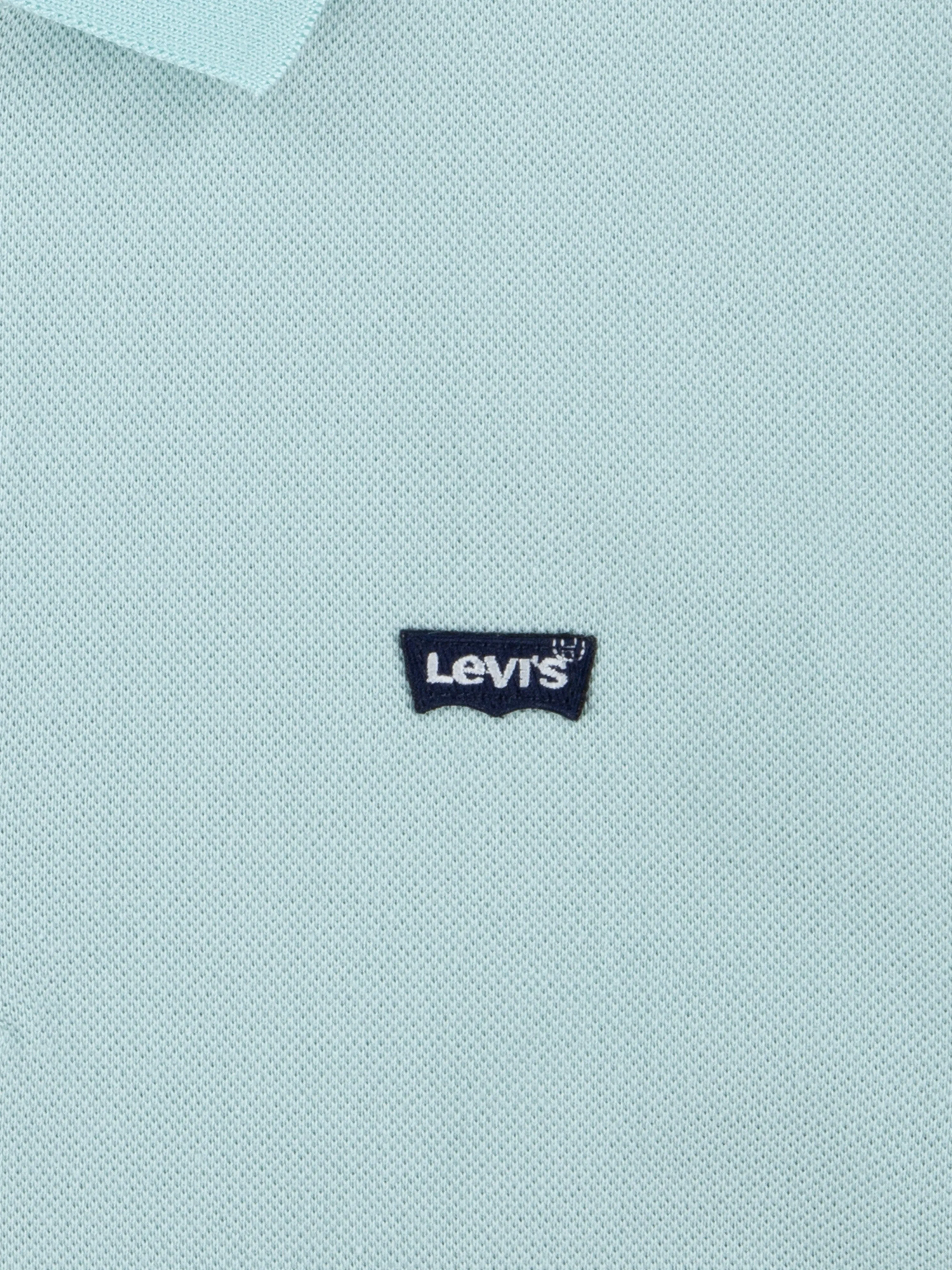 Boys Back Neck Tape Polo Shirt in Green