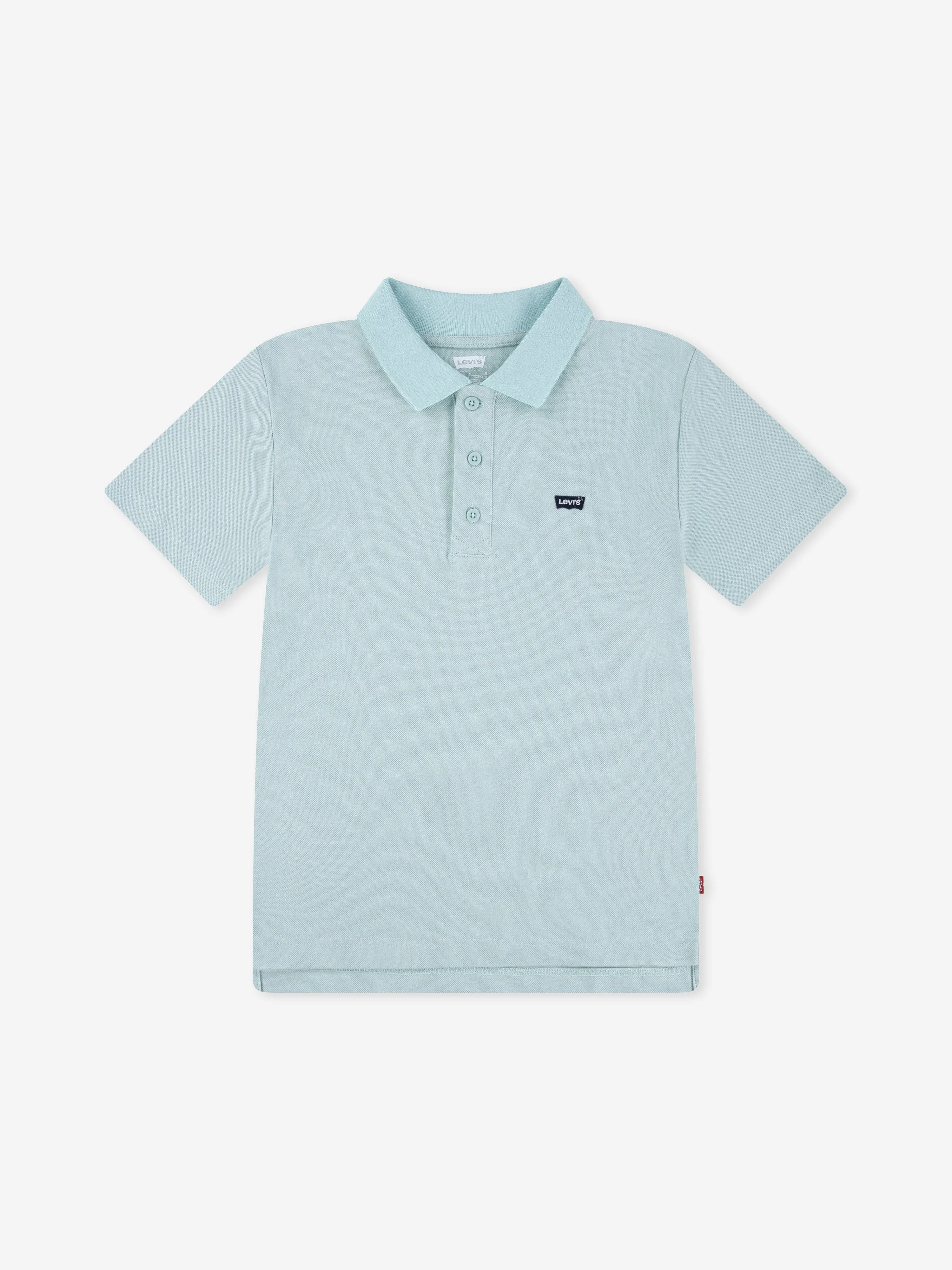 Boys Back Neck Tape Polo Shirt in Green