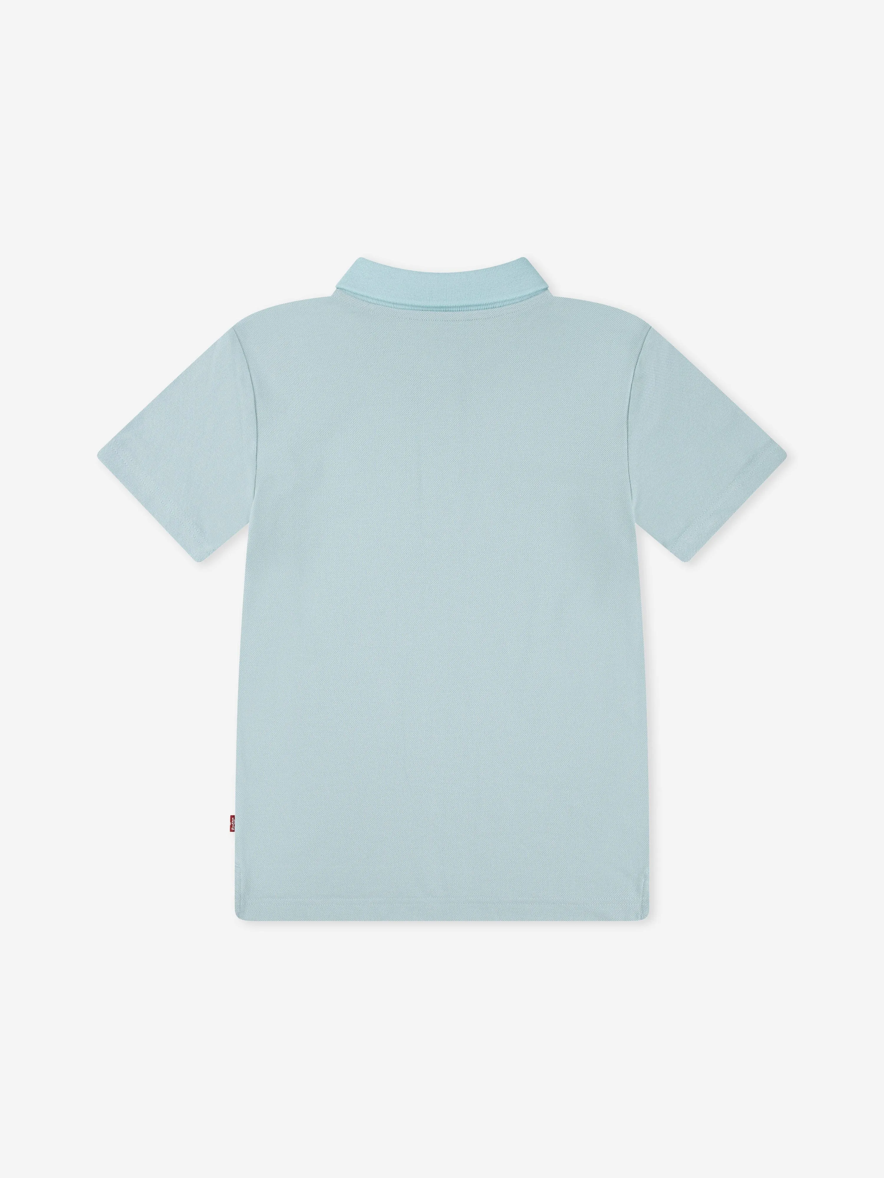 Boys Back Neck Tape Polo Shirt in Green