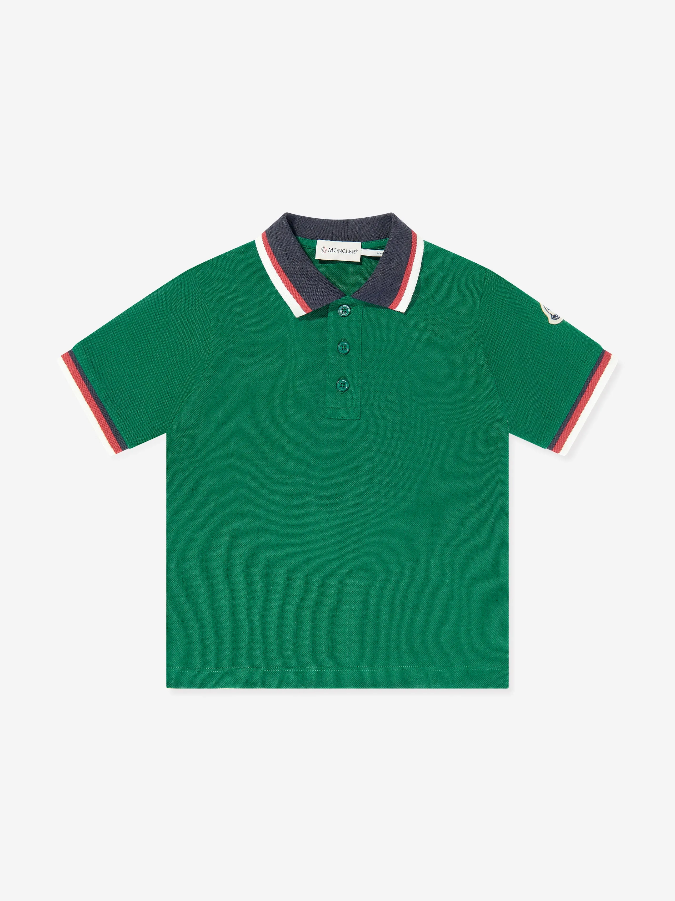 Boys Logo Polo Shirt in Green