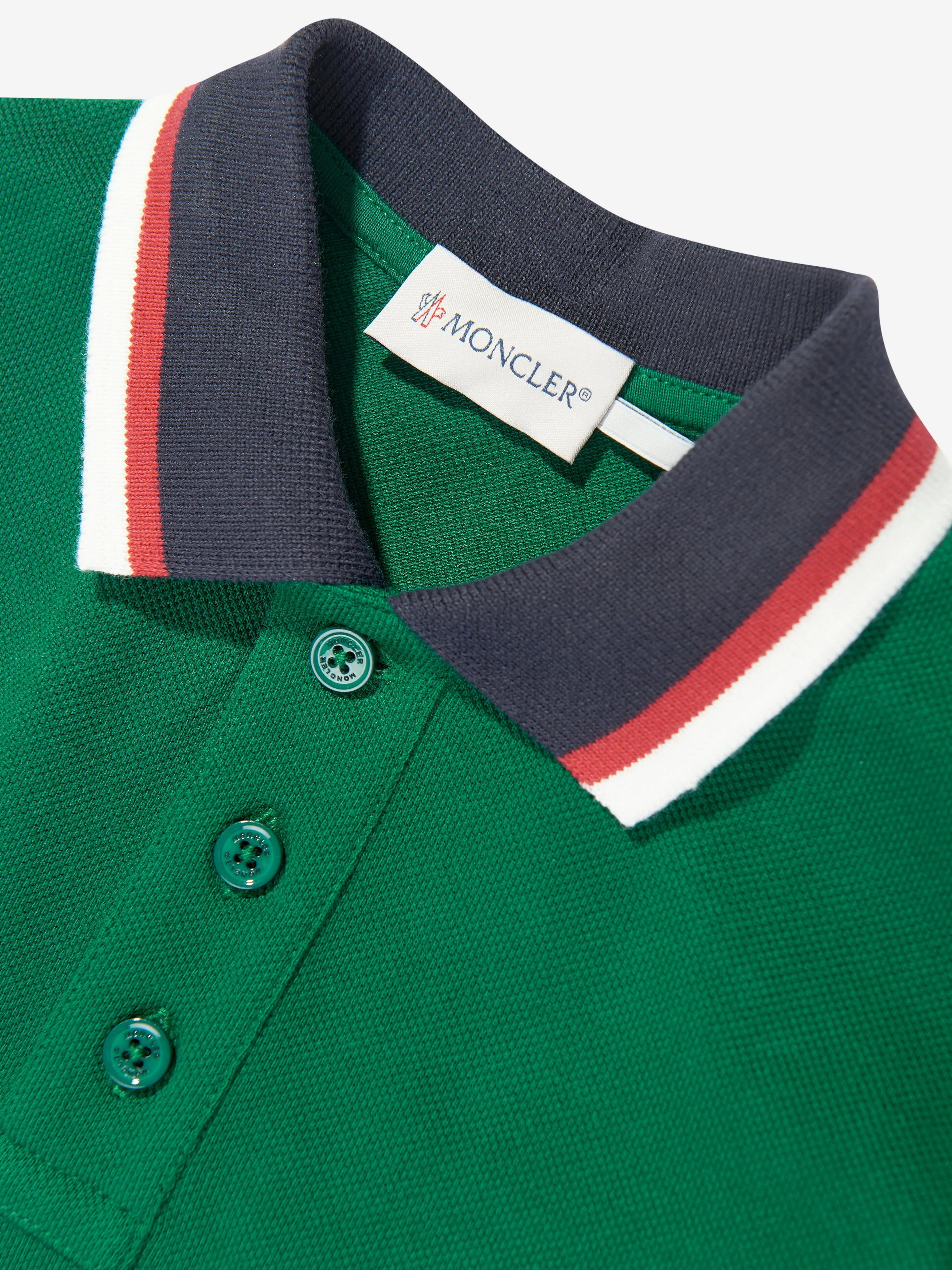 Boys Logo Polo Shirt in Green