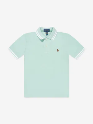 Boys Logo Polo Shirt in Green