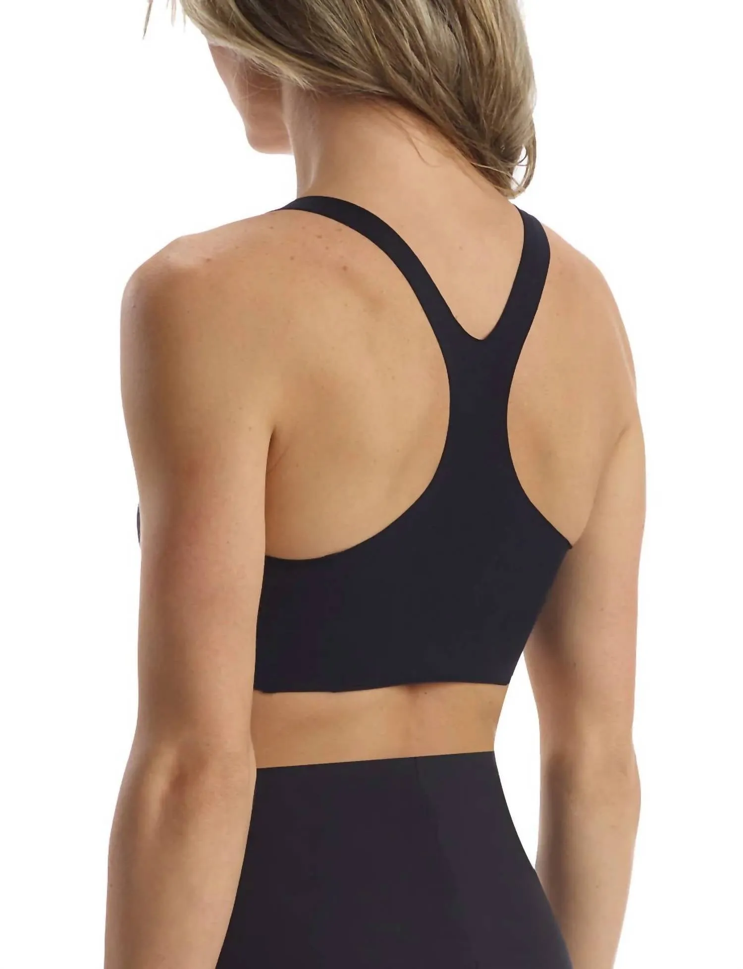 Butter Soft Support Racerback Bralette In Black