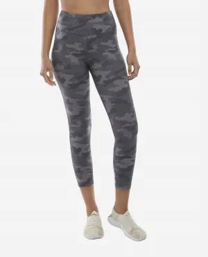 Camo 7/8 Leggings In Grey Camo Print