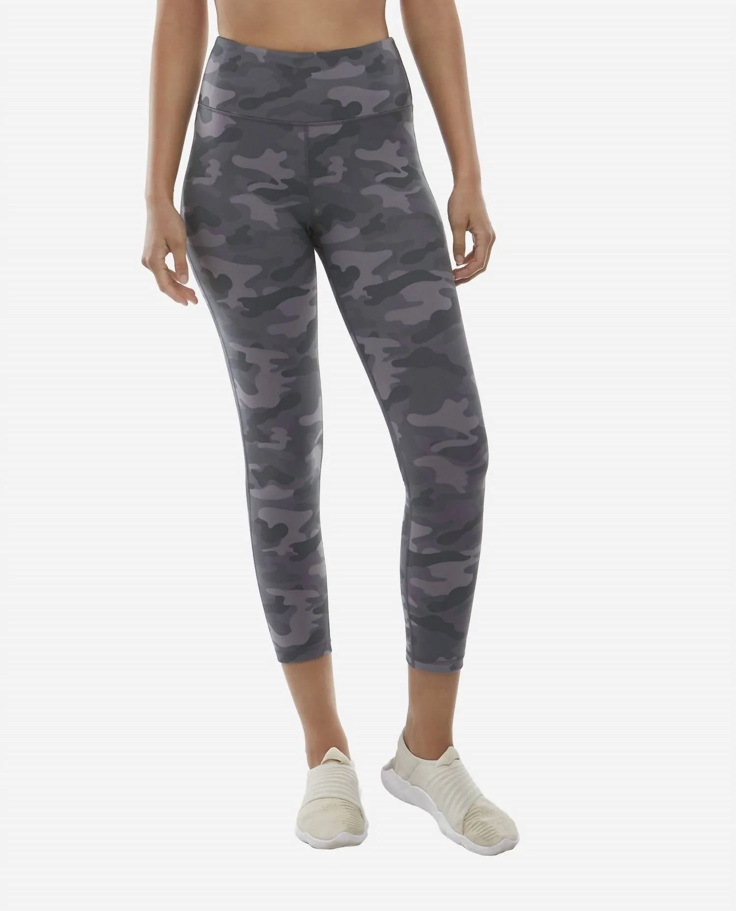 Camo 7/8 Leggings In Grey Camo Print