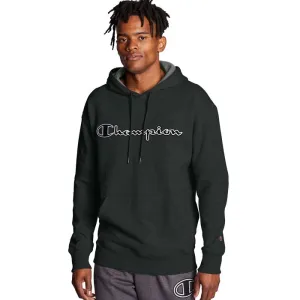 Champion Powerblend Fleece Pullover Hoodie, Chainstitch Logo