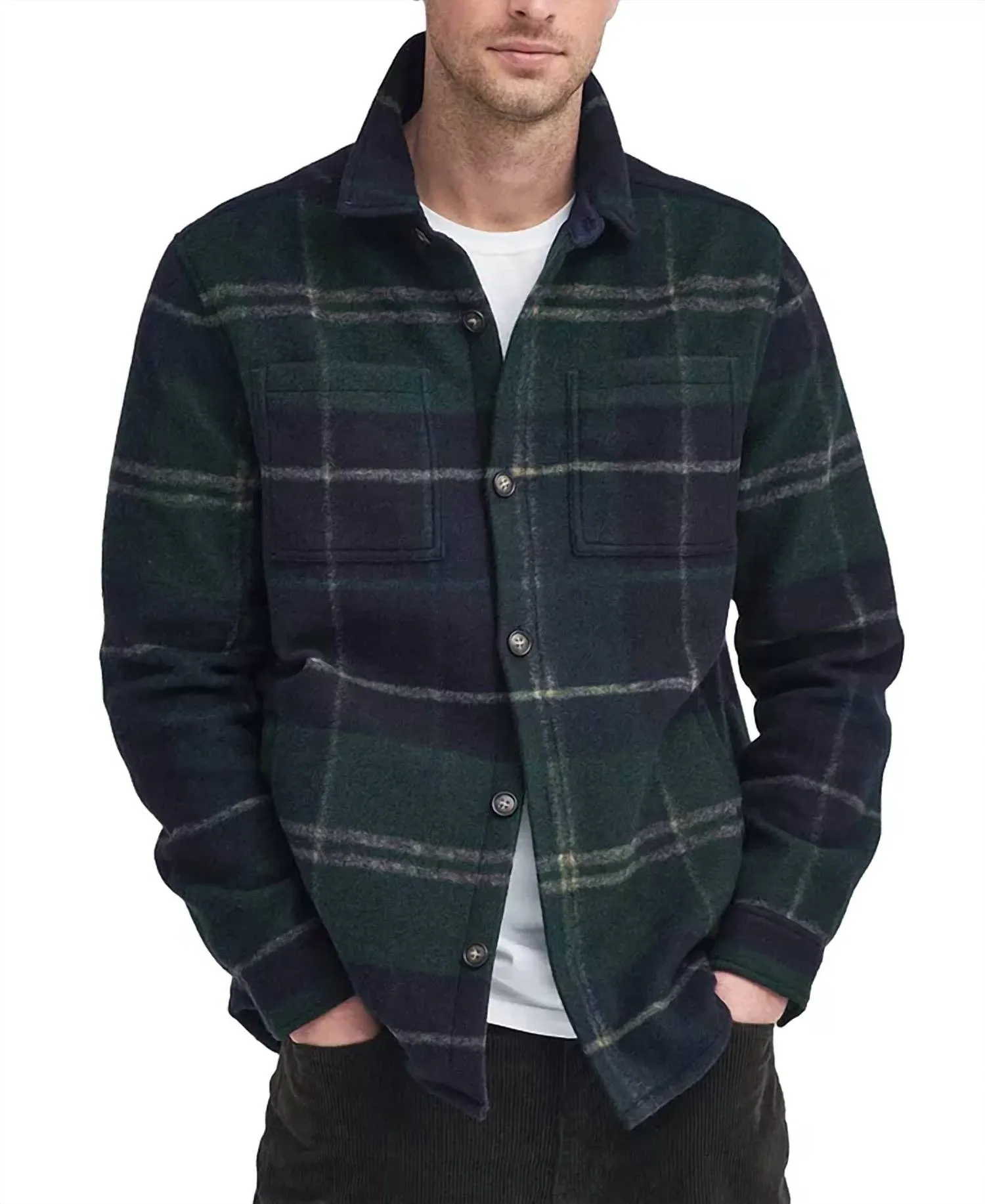 Chapter Tailored Overshirt In Green