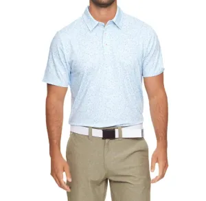 Cobbtown Floral Performance Polo In Blue