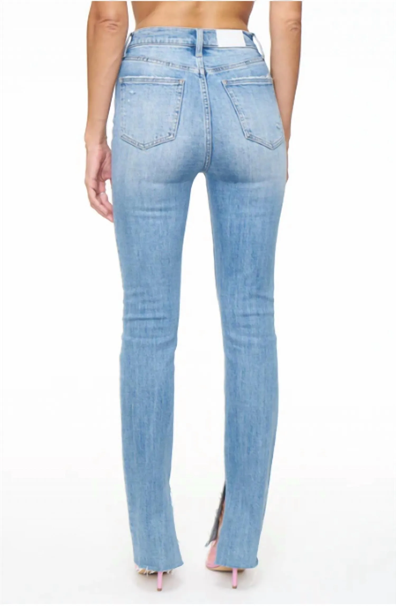 Colleen High Waisted Bootcut Denim Jeans In Grammercy