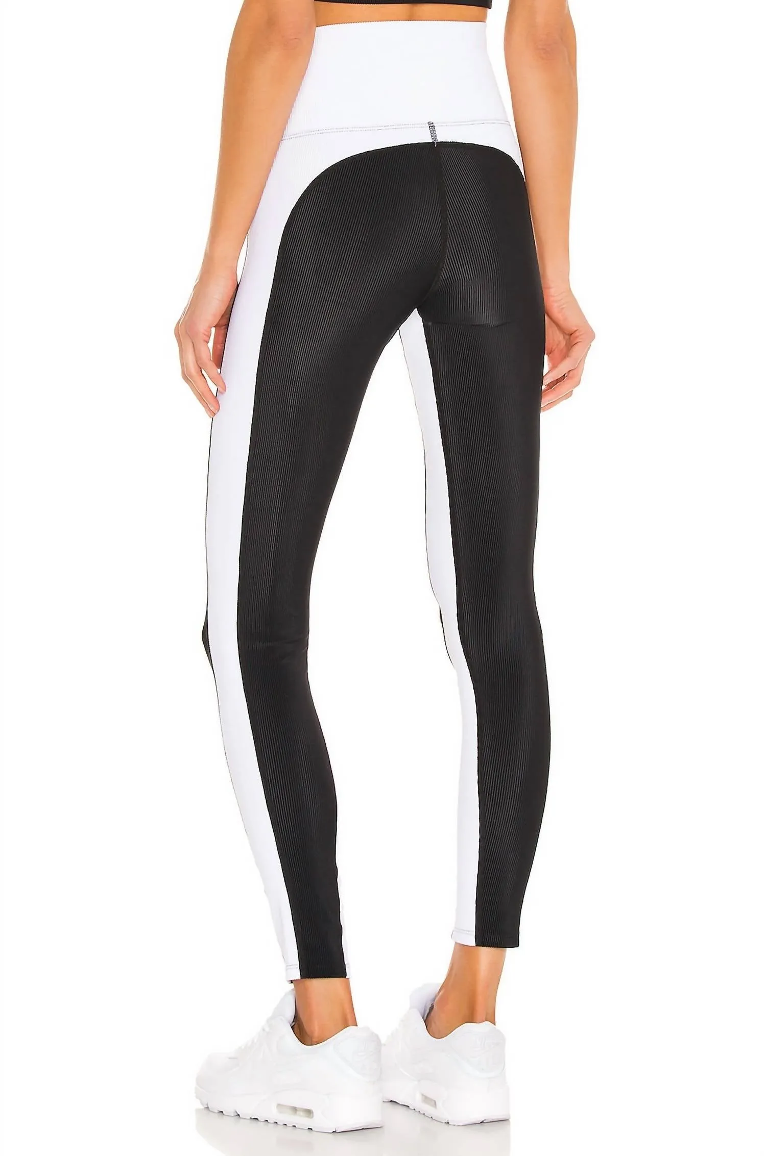 Colorblock Leggings In Black/white