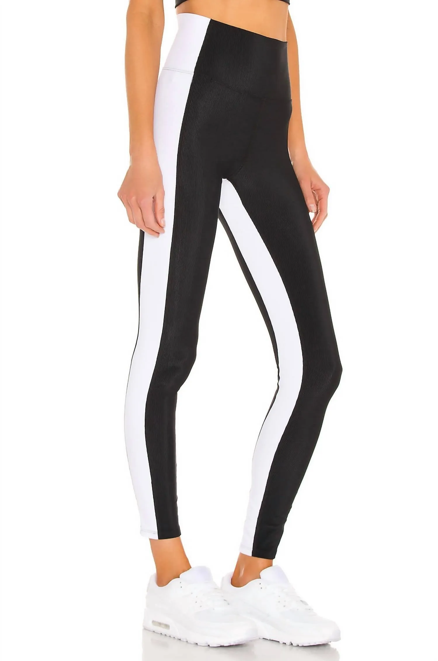 Colorblock Leggings In Black/white