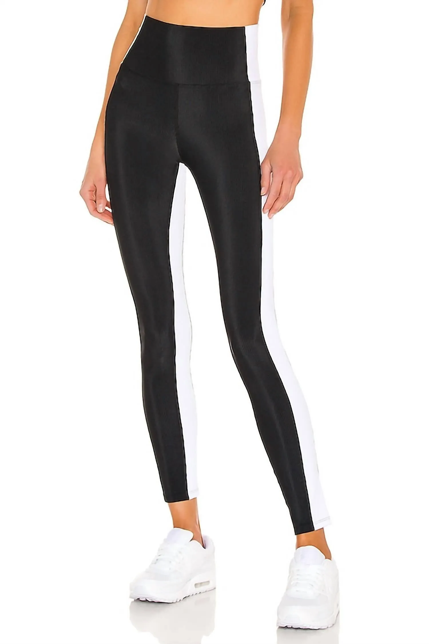 Colorblock Leggings In Black/white