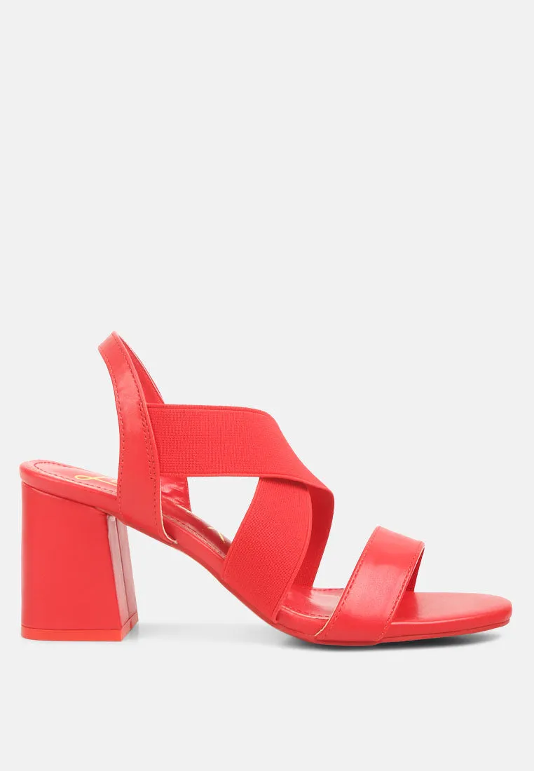 comfortable straps block heel sandals