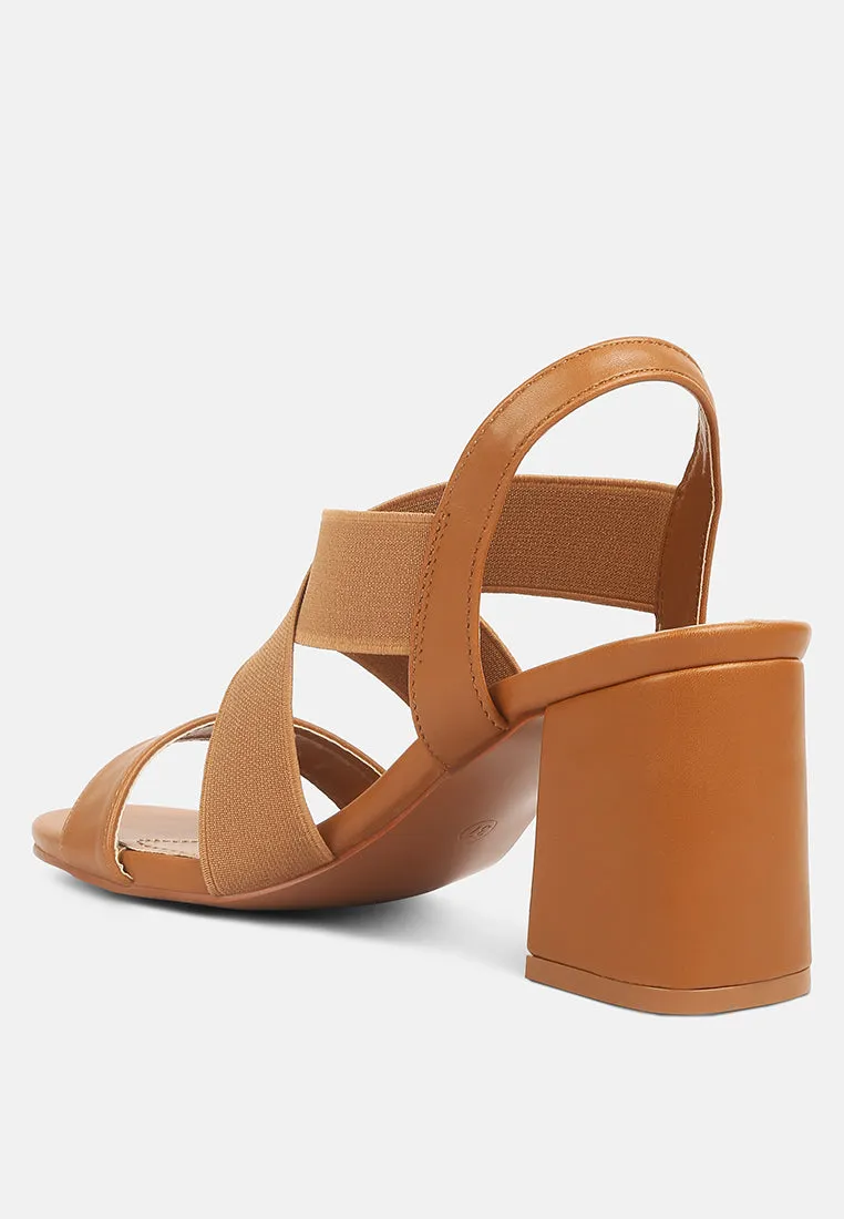 comfortable straps block heel sandals