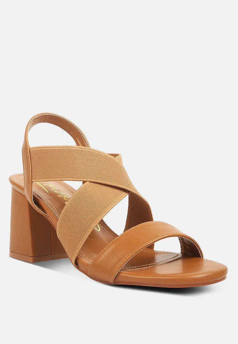 comfortable straps block heel sandals