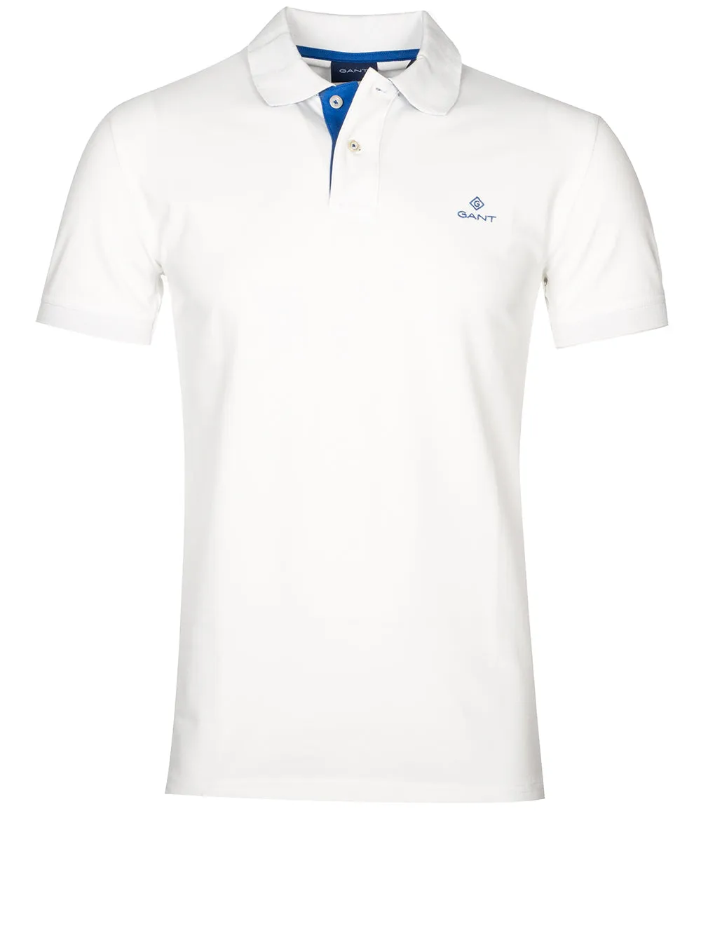 Contrast Collar Piqu�� Polo Shirt Eggshell